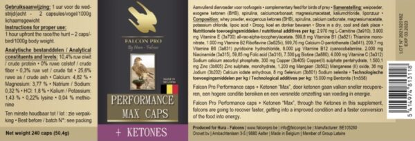 Falcon Pro Performance caps + Ketones “Max” – 360 caps